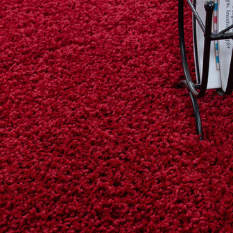 Ontbering blok Robijn Life shaggy vloerkleed rood| Nergens goedkoper - Vloerkleden en karpetten