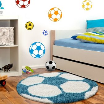 Voetbalvloerkleed Fun 6001 Blauw