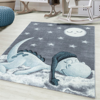 Vloerkleed Bambi blauw