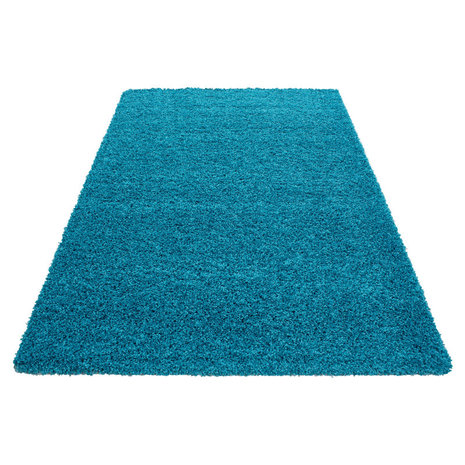 Renderen Deskundige af hebben Turquoise vloerkleed | Hoogpolig turquoise karpet - Vloerkleden en karpetten