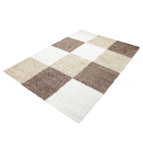Mocca karpet Life shaggy | Hoogpolig mocca en karpetten
