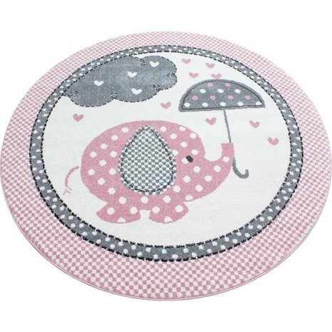 Kindervloerkleed Kids Pink 570